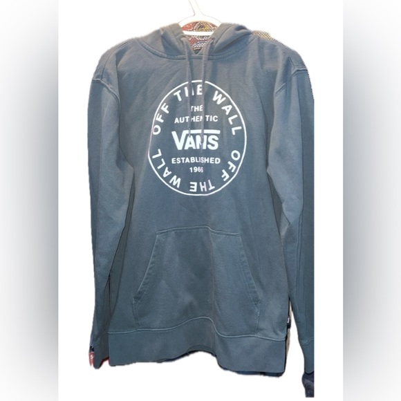 Muted Blue/Green Vans Hoodie - Picture 1 of 2